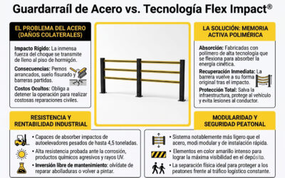 Guardarraíl Metálico vs. Barrera Flexible: ¿Cuál conviene para su planta?