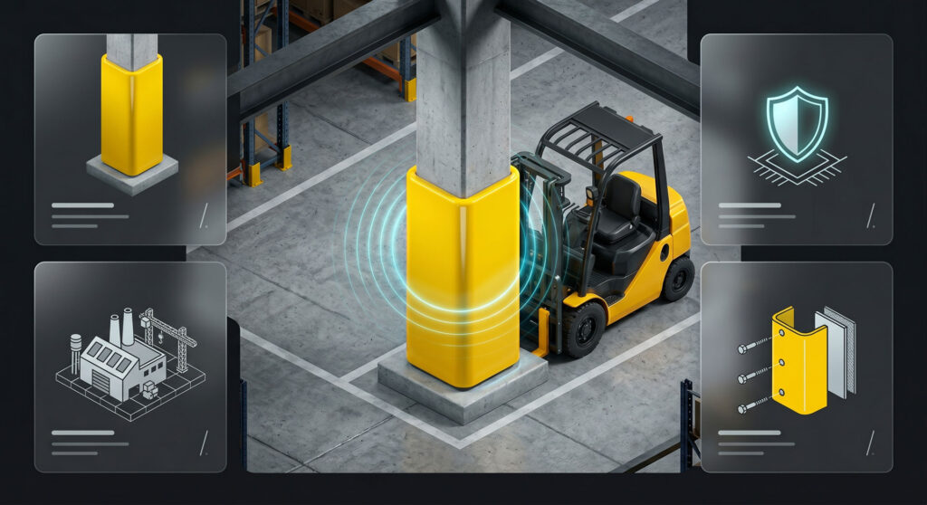Cómo Proteger Columnas de Autoelevadores en Plantas
