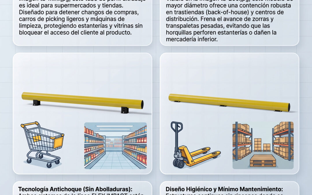 Cómo proteger estanterías y góndolas del impacto de carros manuales