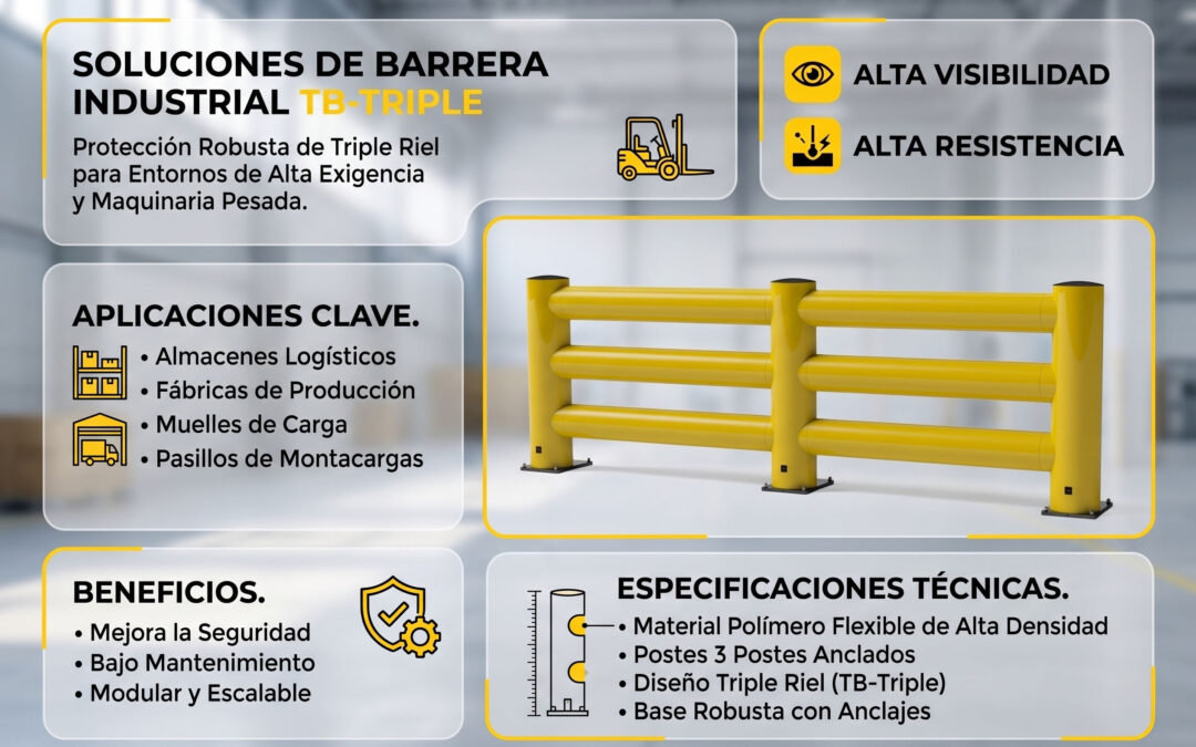 Barreras de Contención Extremas para Maquinaria Pesada y Puertos: El Poder Insuperable de la TB Triple Super