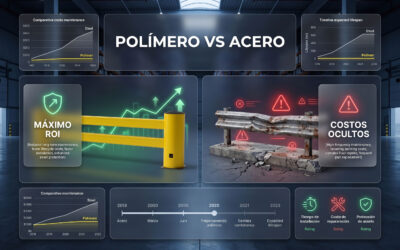 Barreras de polímero vs. Acero: El verdadero costo de la seguridad industrial